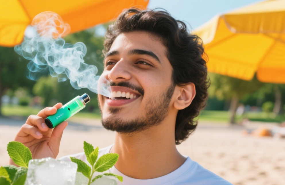 استمتع بالصيف: سحر النكهات الباردة للسجائر الإلكترونية